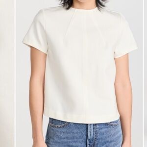 NEW SPANX Size XL The Perfect Funnel Top' Pale Pink Short Sleeve / Back Zip